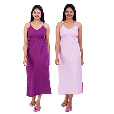 300x300 (17) - Copy Women Cotton Maxi Seamless Bra Nighty Slip - Pack of 2 - Image 9