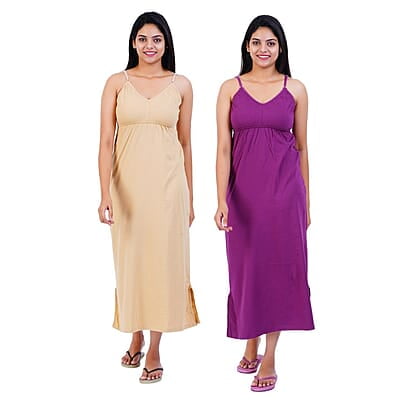 300x300 (18) - Copy Women Cotton Maxi Seamless Bra Nighty Slip - Pack of 2 - Image 8