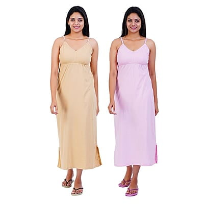 300x300 (19) - Copy Women Cotton Maxi Seamless Bra Nighty Slip - Pack of 2 - Image 7