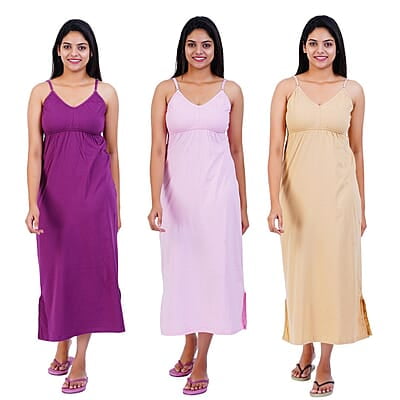 300x300 - 2025-10-23T144404.287 Women Cotton Maxi Seamless Bra Nighty Slip - Pack of 3 - Image 4