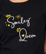 Printed Regular Fit T Shirt -Black - Image 5