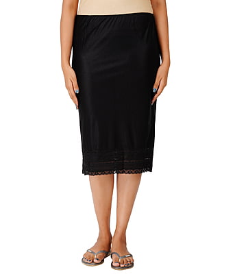 300x300 (23) Half Slip Long Underskirt Undergarments Slip l Soft Satin Skirt Dress Extender for Women - Image 3