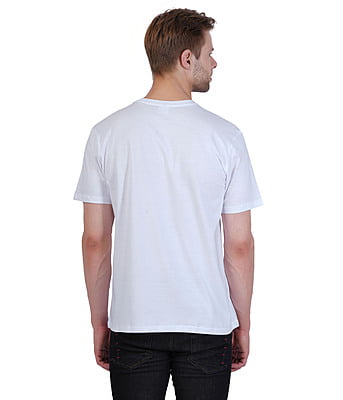 300x300 (3) Men Oversized Fit T Shirt - White - Image 2