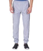Wemyc Men's Cotton Solid Rib Track Pant | Expandable Elastic Waist Joggers with 2 Pockets | Stretchable Sports Wear Track Pant for Men - Image 3