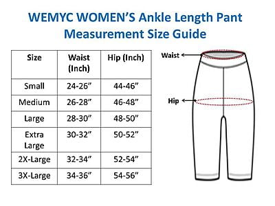 300x300 (39) White Wemyc Women's Nylon Ankle Length Pants / Capris / Pant slip - Image 5