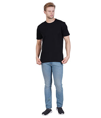 300x300 (4) Men Oversized Fit T Shirt - Black - Image 3
