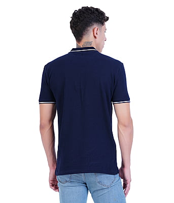 300x300 (49) Wemyc Men's Cotton Rich Solid Polo T-Shirt Regular Fit - Image 2