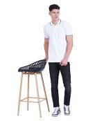 Wemyc Men's Cotton Rich Solid Polo T-Shirt Regular Fit - Image 6