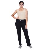 Wemyc Women's Cotton Solid Rib Track Pant Joggers | Stretchable Sports Wear Track Pant for Women - Image 3