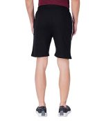 Wemyc Men's Cotton Blend Regular-Fit Plain Shorts | Expandable Elastic Waist Shorts with 2 Pockets | Stretchable Sports Wear Trouser for Men - Image 2