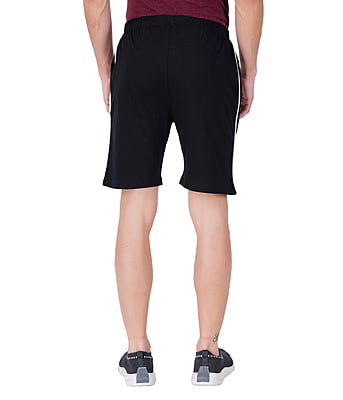 300x300 (68) Wemyc Men's Cotton Blend Regular-Fit Plain Shorts | Expandable Elastic Waist Shorts with 2 Pockets | Stretchable Sports Wear Trouser for Men - Image 2