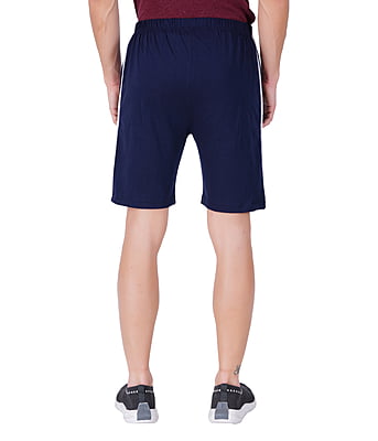 300x300 (71) Wemyc Men's Cotton Blend Regular-Fit Plain Shorts | Expandable Elastic Waist Shorts with 2 Pockets | Stretchable Sports Wear Trouser for Men - Image 7