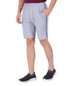 Wemyc Men's Cotton Blend Regular-Fit Plain Shorts | Expandable Elastic Waist Shorts with 2 Pockets | Stretchable Sports Wear Trouser for Men - Image 5