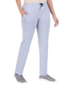 Wemyc Women's Cotton Solid Rib Track Pant Joggers | Stretchable Sports Wear Track Pant for Women