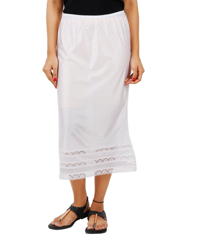 600x600 (45) White Half Slip Long Underskirt - Image 1